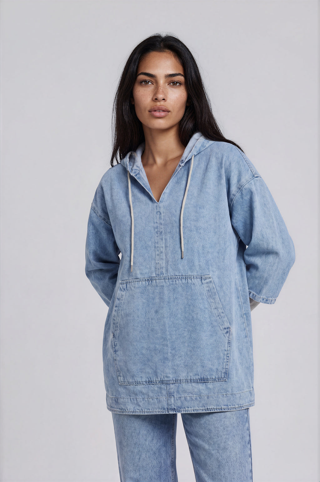 Denim Two Piece Set