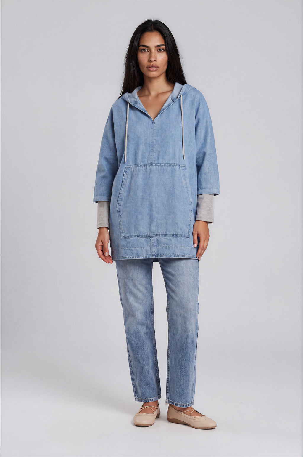 Denim Two Piece Set