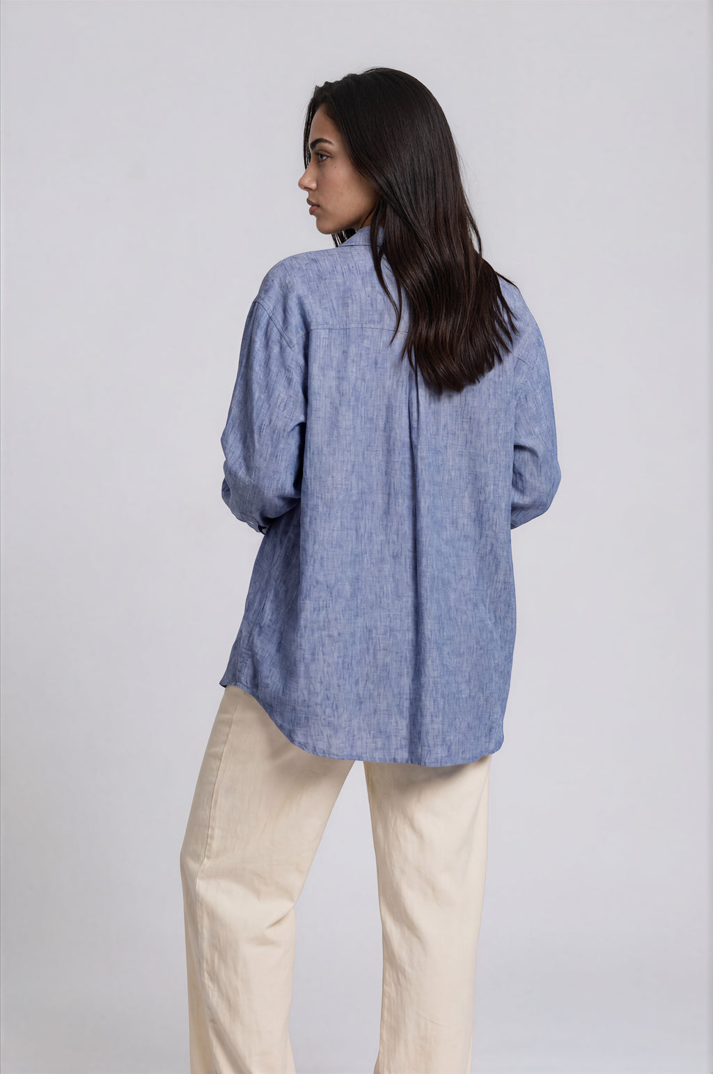 Oversized Embellished Button-Down Shirt