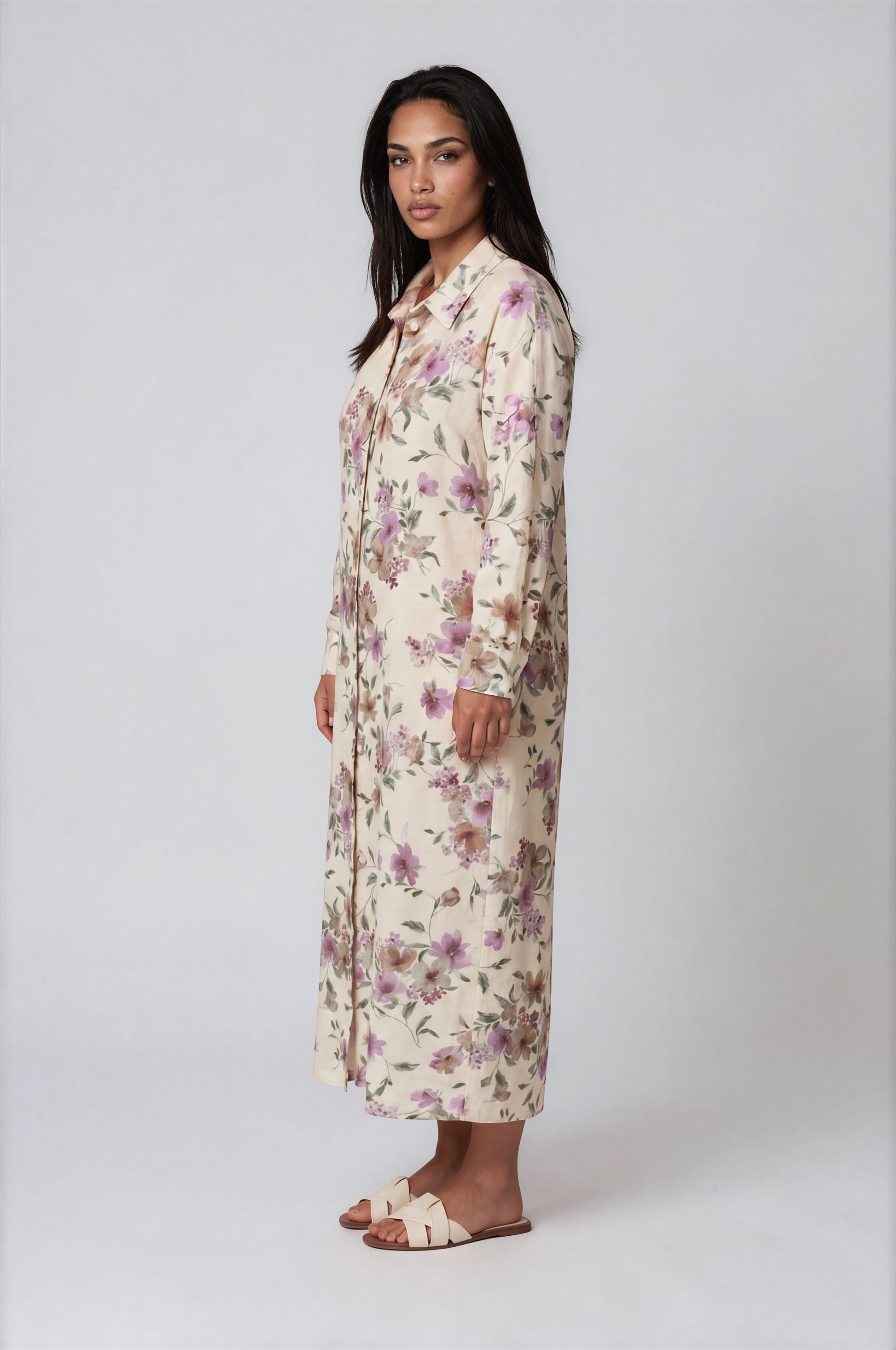 Floral Print  Shirt Dress