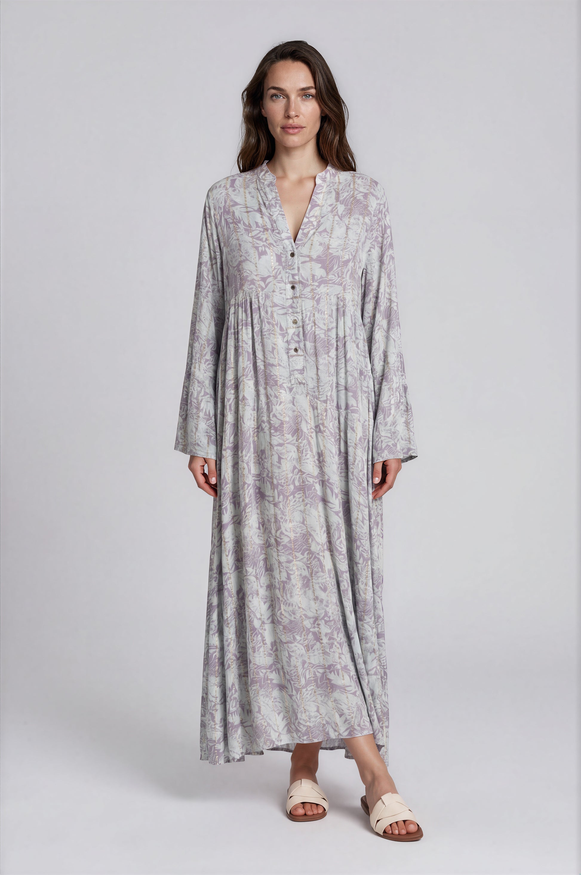 Botanical Floral Maxi Dress