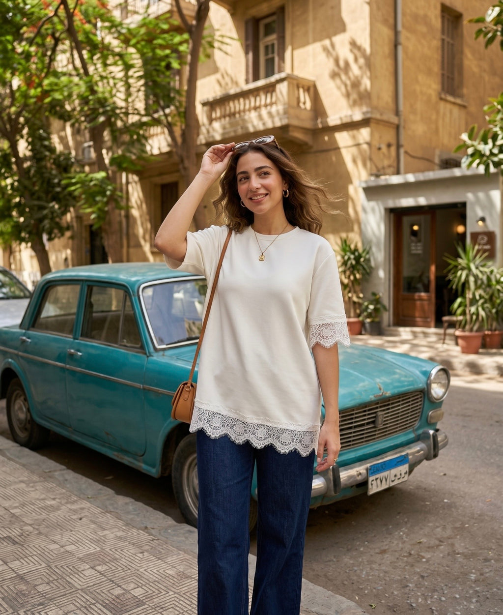 Lace Trim T-Shirt