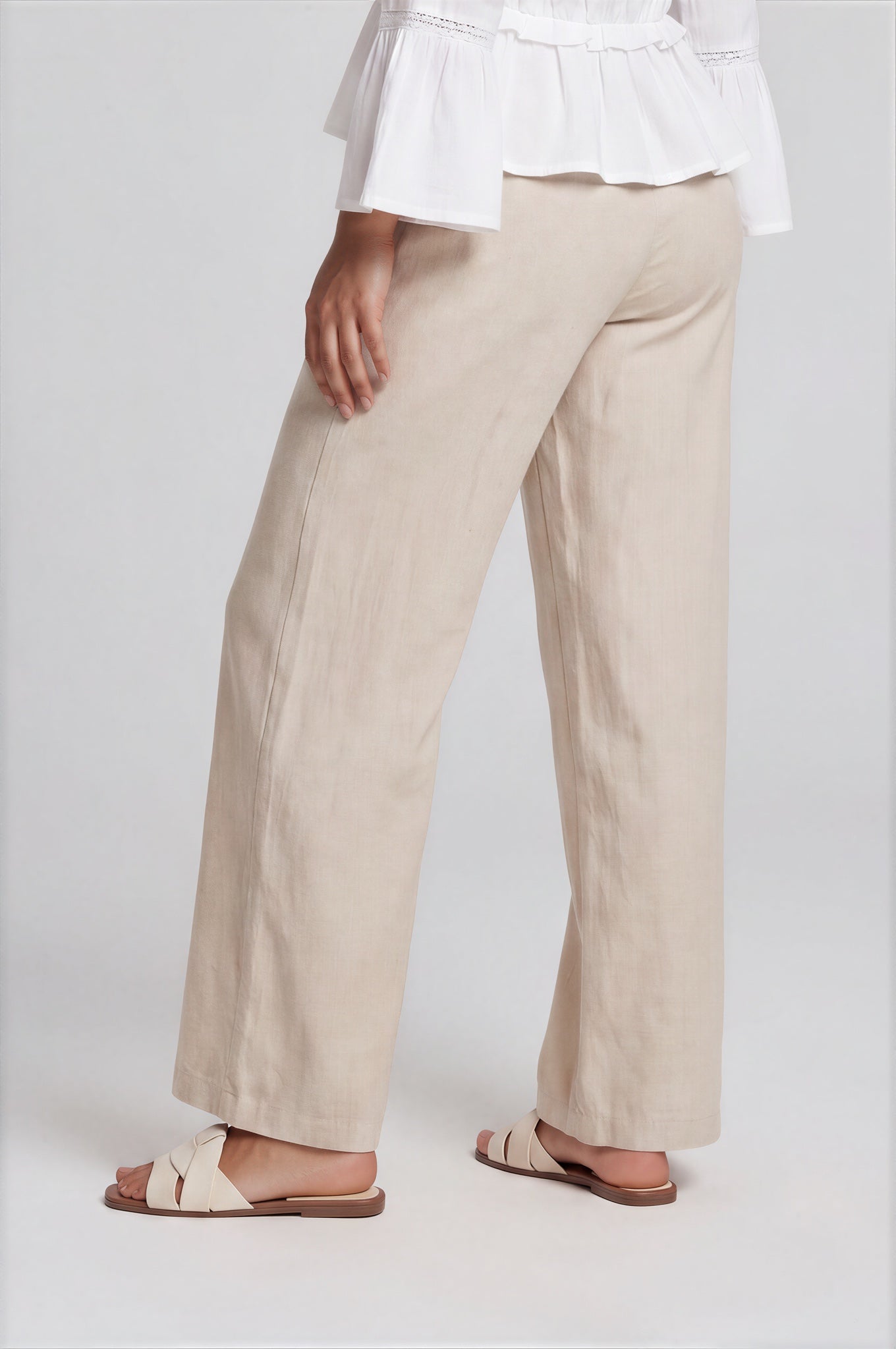 Wide Leg Linen Pants