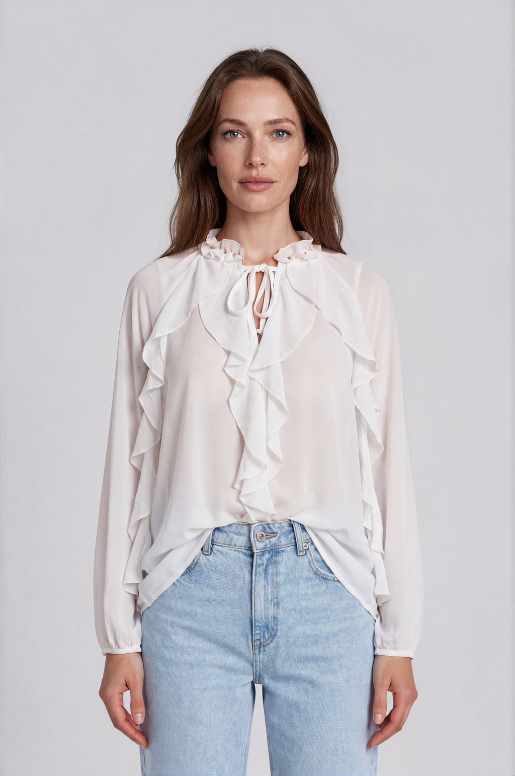 Tie-Neck Blouse