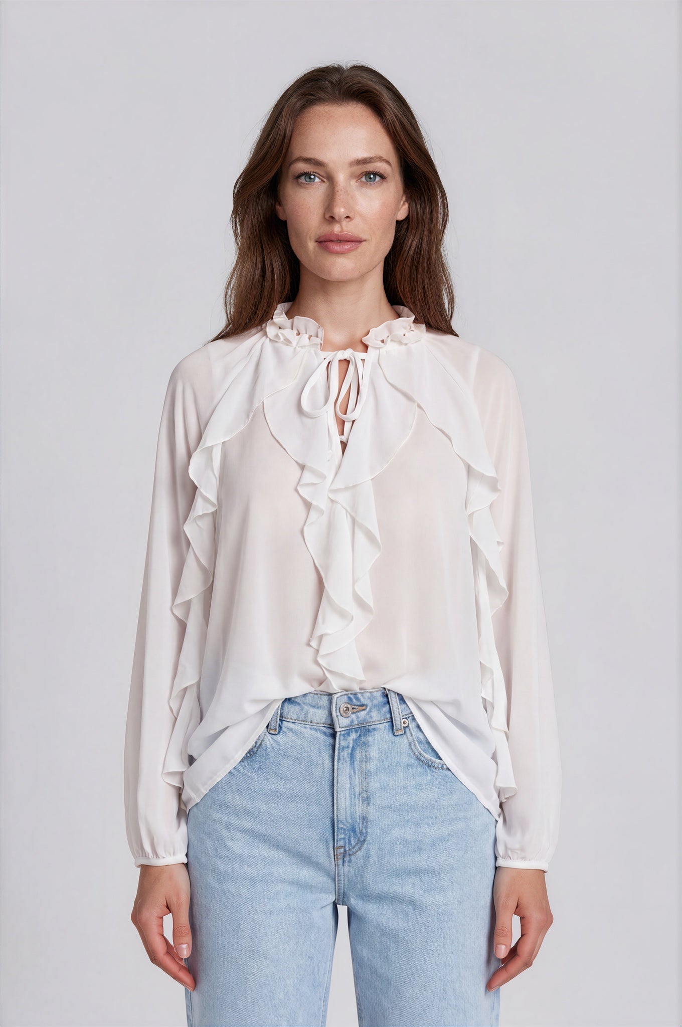 Tie-Neck Blouse