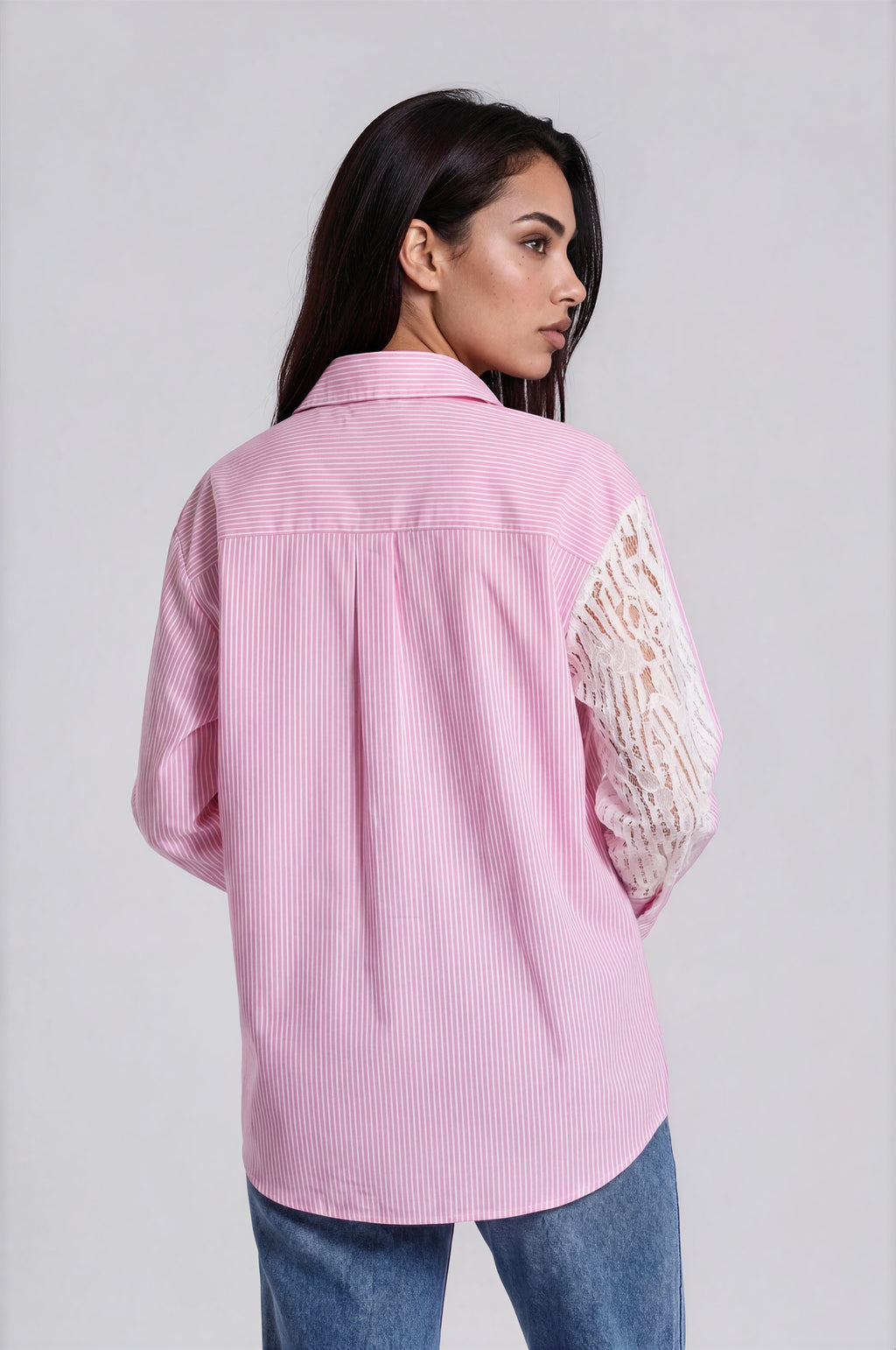 Stripped Overlay Shirt