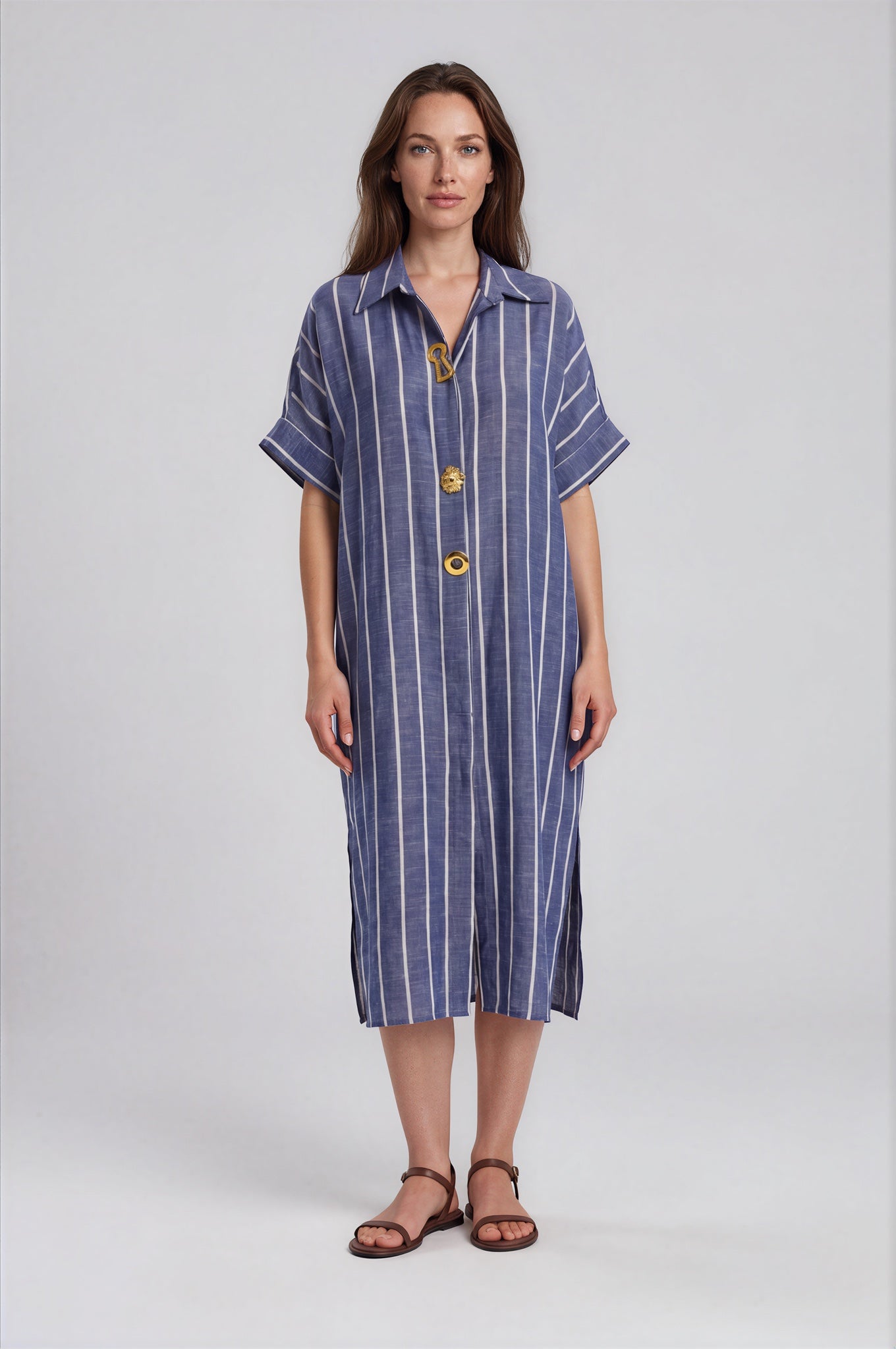 Striped Linen Dress