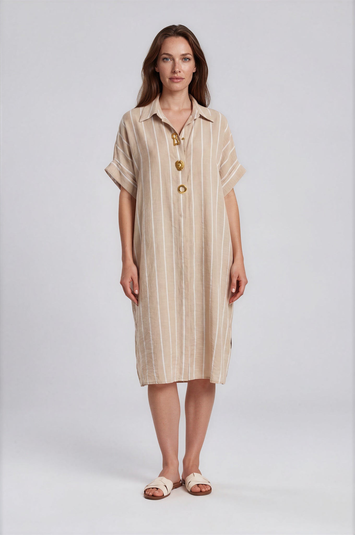 Striped Linen Dress