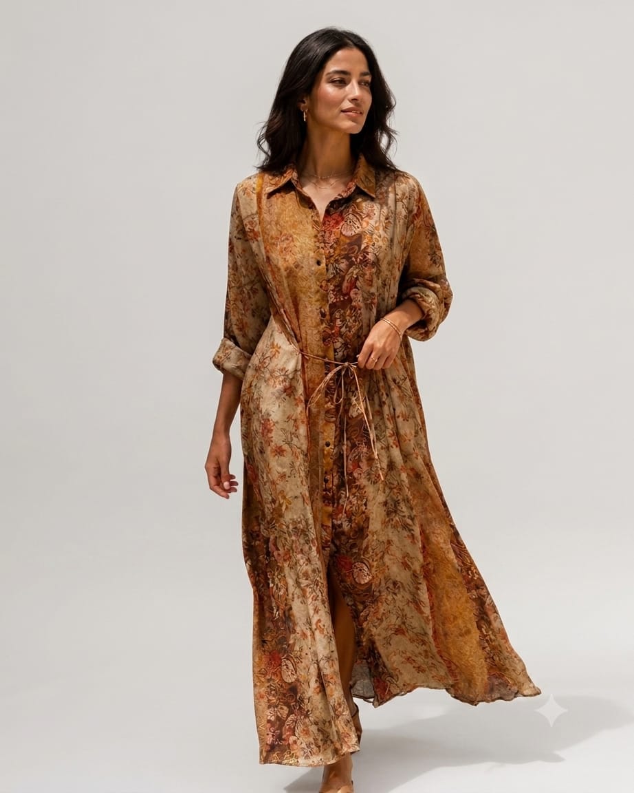 Autumn Floral  Dress
