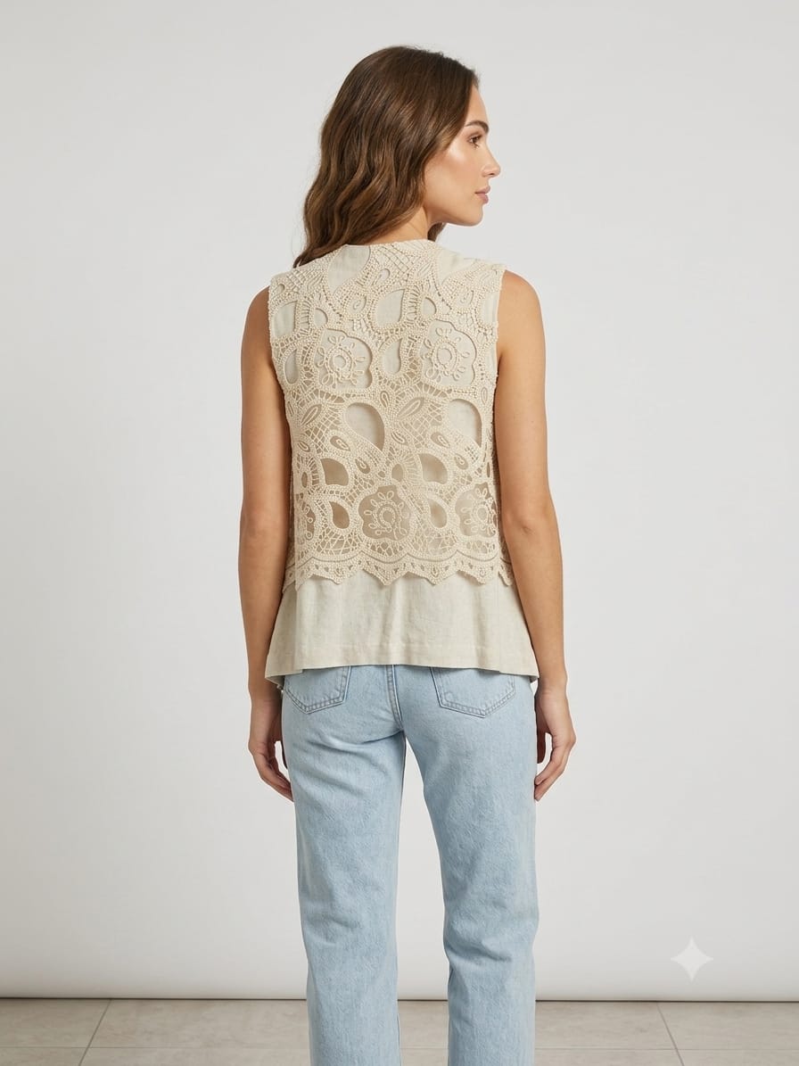 Embroidered vest