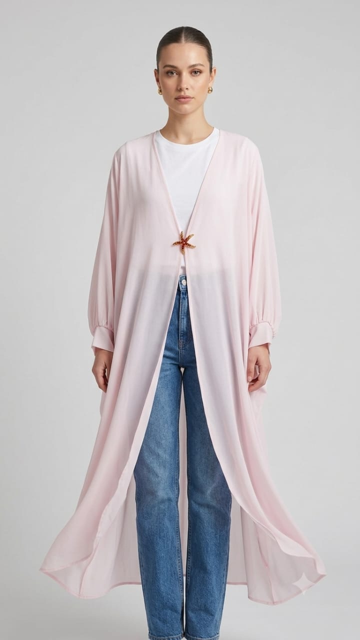 Long kimono cardigan
